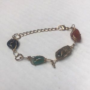 Colorful stone bracelet